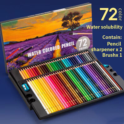 48/72 boje, profesionalne uljane olovke u boji Vodene vodene olovke za crtanje s torbom za pohranjivanje, pribor za umjetnost