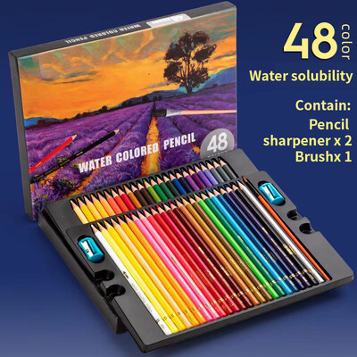 48/72 boje, profesionalne uljane olovke u boji Vodene vodene olovke za crtanje s torbom za pohranjivanje, pribor za umjetnost