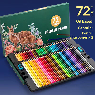 48/72 boje, profesionalne uljane olovke u boji Vodene vodene olovke za crtanje s torbom za pohranjivanje, pribor za umjetnost