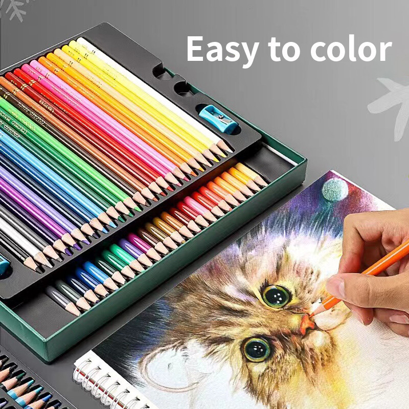 48/72 boje, profesionalne uljane olovke u boji Vodene vodene olovke za crtanje s torbom za pohranjivanje, pribor za umjetnost