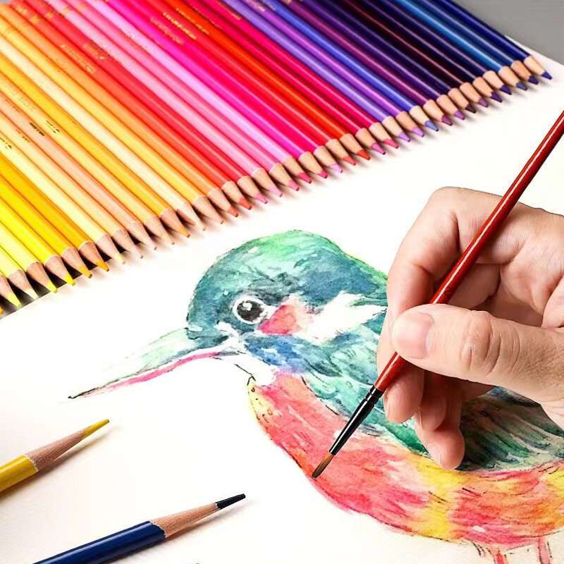 48/72 boje, profesionalne uljane olovke u boji Vodene vodene olovke za crtanje s torbom za pohranjivanje, pribor za umjetnost