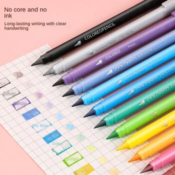 Σετ 12 χρωμάτων μολυβιών Eternal Unlimited Pencil for Kids Infinity Pen Sketch Painting Stationery Kawaii Crayons Coloring Pencil