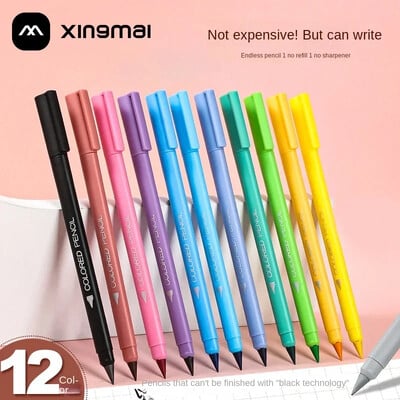 Σετ 12 χρωμάτων μολυβιών Eternal Unlimited Pencil for Kids Infinity Pen Sketch Painting Stationery Kawaii Crayons Coloring Pencil