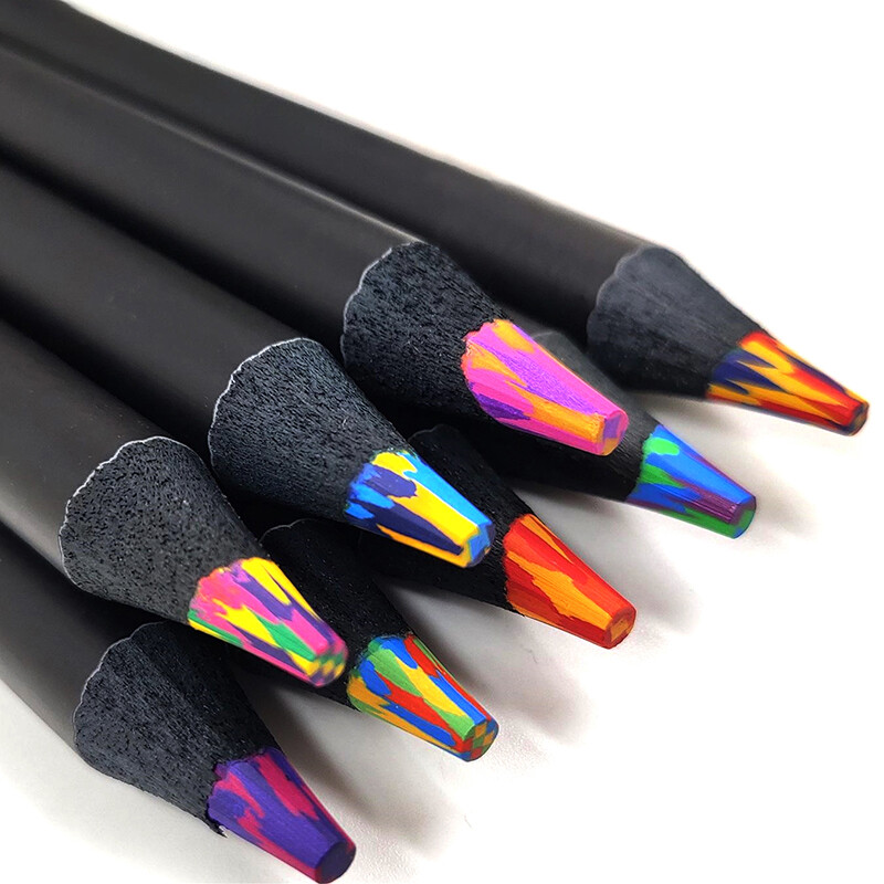 Nasumične boje 1PC Gradijent Rainbow Pencil Art Crtanje u boji Nasumično crtanje