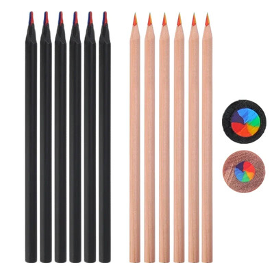 12 kom/Set Kawaii Rainbow Pencil Bojice s koncentričnim gradijentom u 7 boja Dječji dar Olovke u boji Umjetnička slika Crtanje Pribor