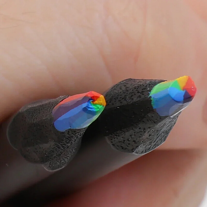 12 kom/Set Kawaii Rainbow Pencil Bojice s koncentričnim gradijentom u 7 boja Dječji dar Olovke u boji Umjetnička slika Crtanje Pribor