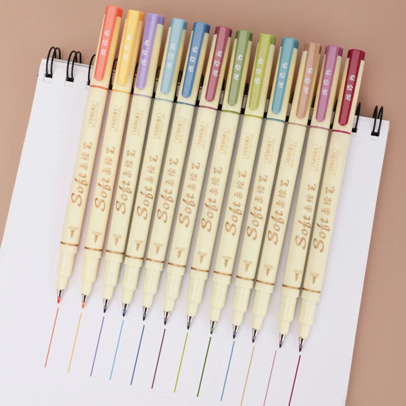 Olovke s vrhom kista u 30 boja Fleksibilni vrh Na vodenoj bazi za umjetničko pisanje dnevnika Bojanje rukom Natpisi Kaligrafska olovka Crtanje