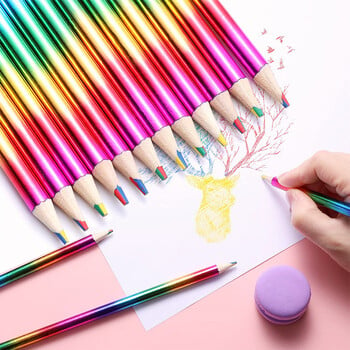 Gradient Rainbow Pencils Σετ ζωγραφικής Κραγιόνι για ενήλικες Πολύχρωμα μολύβια Τέχνη Σχέδιο Χρωματισμός Σκίτσο Είδη γραφικής ύλης