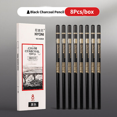 Karbonska olovka Profesionalna bijela ugljena olovka za isticanje bijela/crna/smeđa boja Karbonska olovka za crtanje Art alati