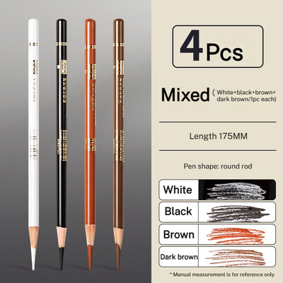 Karbonska olovka Profesionalna bijela ugljena olovka za isticanje bijela/crna/smeđa boja Karbonska olovka za crtanje Art alati