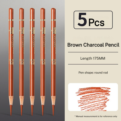 Karbonska olovka Profesionalna bijela ugljena olovka za isticanje bijela/crna/smeđa boja Karbonska olovka za crtanje Art alati