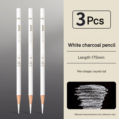 Karbonska olovka Profesionalna bijela ugljena olovka za isticanje bijela/crna/smeđa boja Karbonska olovka za crtanje Art alati