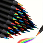 12kom/Set Kawaii Rainbow Pencil Bojice s koncentričnim gradijentom u 7 boja Dječji dar Olovke u boji Umjetnička slika Crtanje Pribor