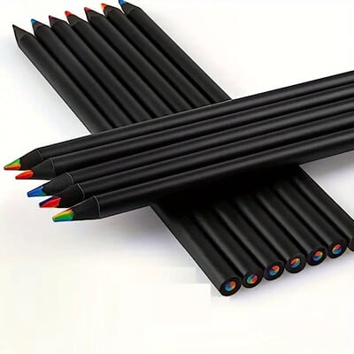 12kom/Set Kawaii Rainbow Pencil Bojice s koncentričnim gradijentom u 7 boja Dječji dar Olovke u boji Umjetnička slika Crtanje Pribor