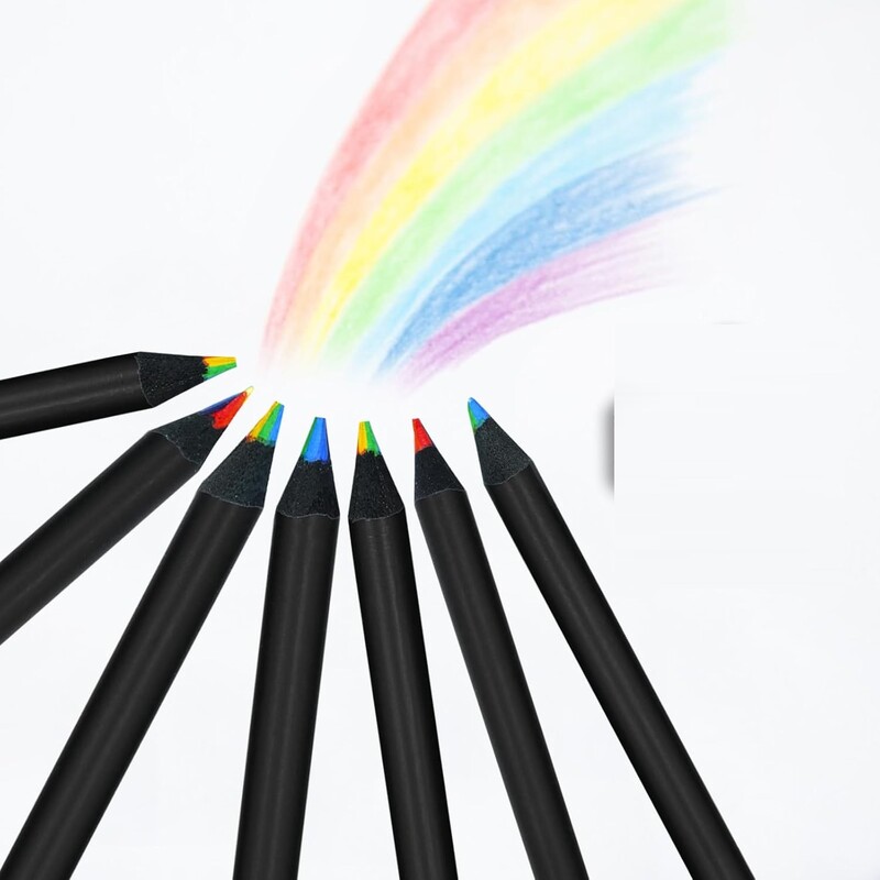 12kom/Set Kawaii Rainbow Pencil Bojice s koncentričnim gradijentom u 7 boja Dječji dar Olovke u boji Umjetnička slika Crtanje Pribor