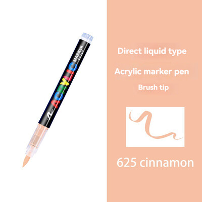 1Pc Boje Akrilne olovke Markeri Markeri s vrhom četke Boja za slikanje na kamenu Drvo Platno Kamen, staklo Božićni DIY rukotvorini