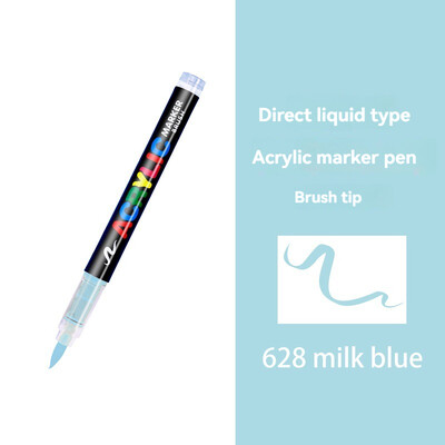 1Pc Boje Akrilne olovke Markeri Markeri s vrhom četke Boja za slikanje na kamenu Drvo Platno Kamen, staklo Božićni DIY rukotvorini