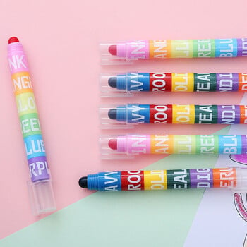 1 τεμ 6 χρωμάτων New Creative DIY Splicable Solid Highlighter Marking Suit Marking Pen Back to School Stationery