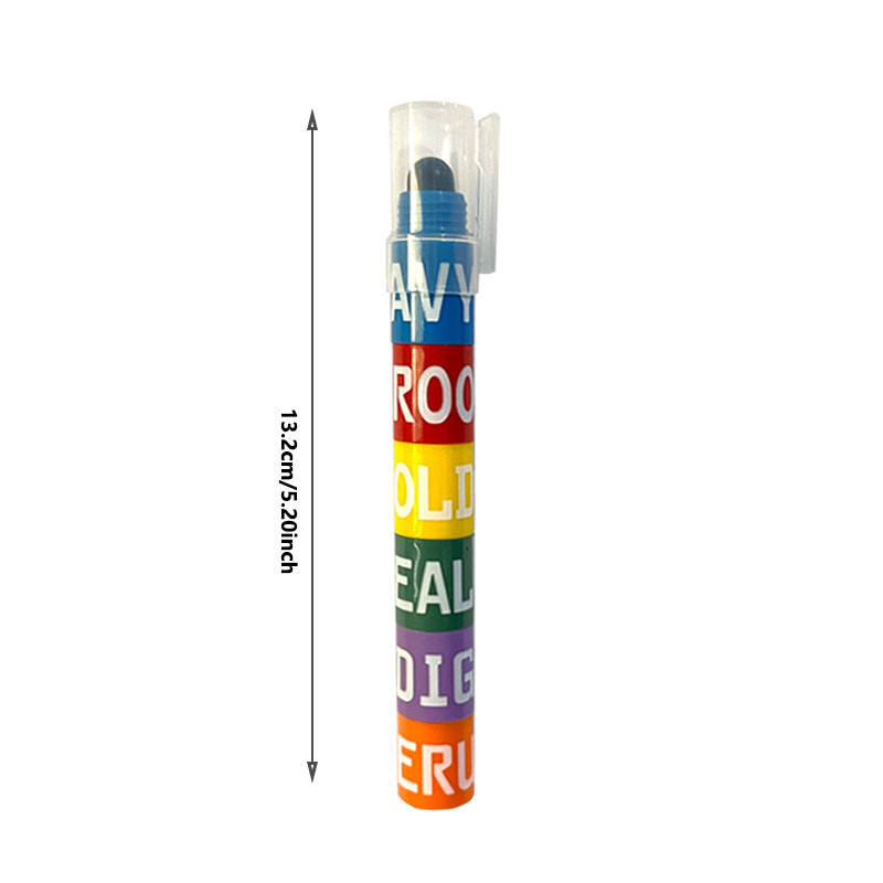 1 kom 6-bojni novi kreativni DIY spojivi čvrsti marker za označavanje ključeva za odijelo Olovka za označavanje za povratak u školu.
