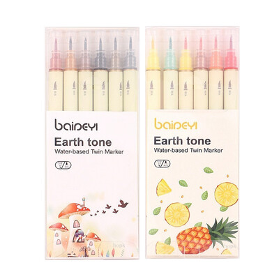 30 цвята маркери с двоен връх, фини линии и акварелни четки за художествено скициране, калиграфия или дневници, рисуване, оцветяване