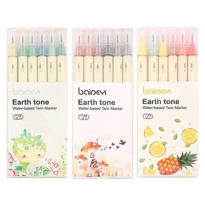 30 цвята маркери с двоен връх, фини линии и акварелни четки за художествено скициране, калиграфия или дневници, рисуване, оцветяване