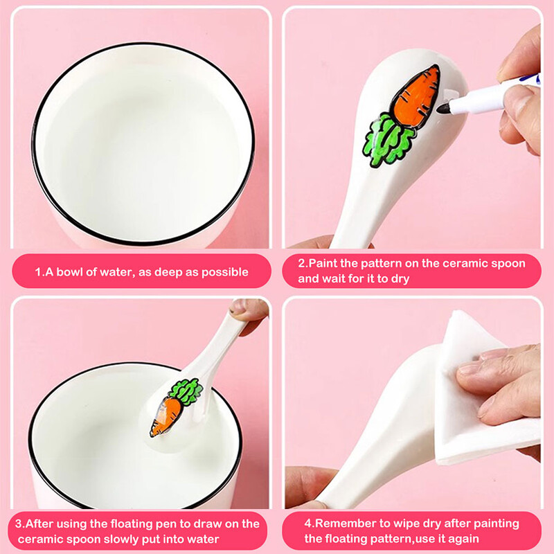 8/12kom Plutajuća olovka u boji za slikanje vodom Vodena plutajuća olovka Izbrisiva olovka za bijelu ploču Uredski materijal za školu