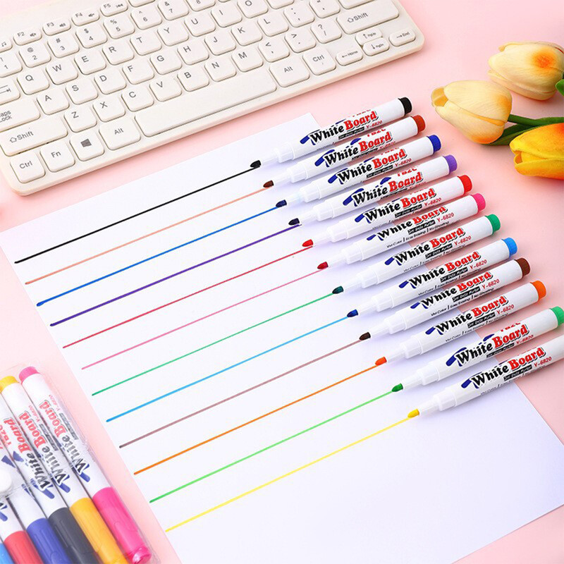8/12kom Plutajuća olovka u boji za slikanje vodom Vodena plutajuća olovka Izbrisiva olovka za bijelu ploču Uredski materijal za školu