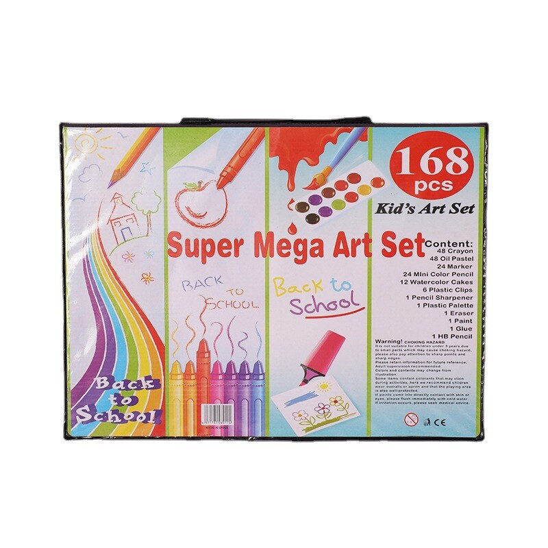 Dječja olovka za crtanje od 168 komada Set za umjetničko slikanje Olovke u boji za crtanje Bojice Uljni štapić Gouache Pigment za crtanje u boji