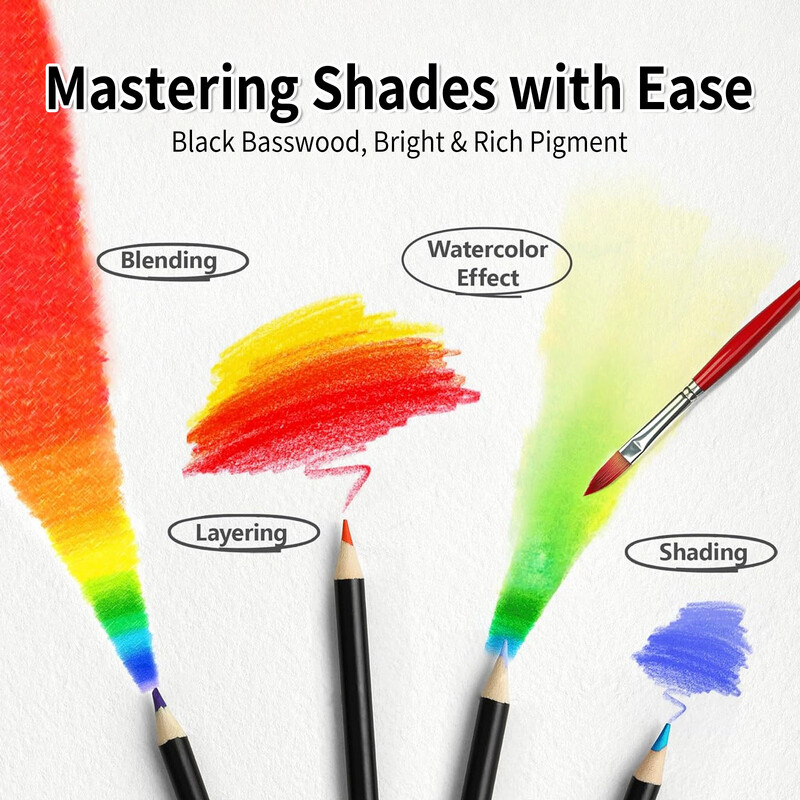 1 kutija od 48 štapića, akvarelnih olovaka, 48 boja, željezna kutija, dvoslojni dizajn, umjetničko crtanje, vrhunski osjećaj, slika u boji, poklon