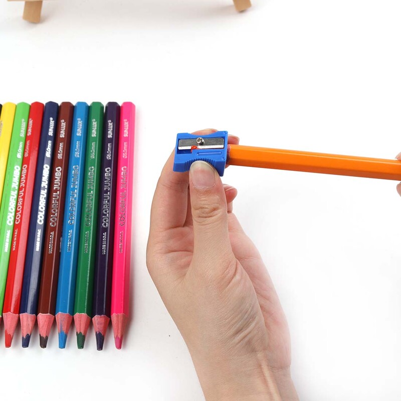 12 бр./кутия Цветни моливи Шестоъгълен прът с острилка Детски молив за рисуване Училищни канцеларски материали за писане