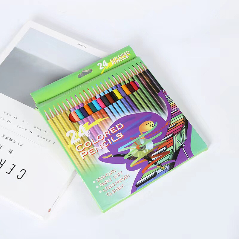 Creioane colorate profesionale pentru desen Set de creioane de 18 culori diferite Crayon Papetarie Rechizite scolare de birou lapices