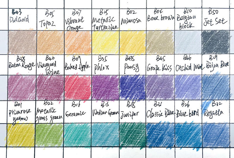 Brutfuner NEW 24Colors Metalik Olovke u boji Olovke za crtanje Set olovaka za skice Set mekanih olovaka za studente umjetnika Likovni pribor