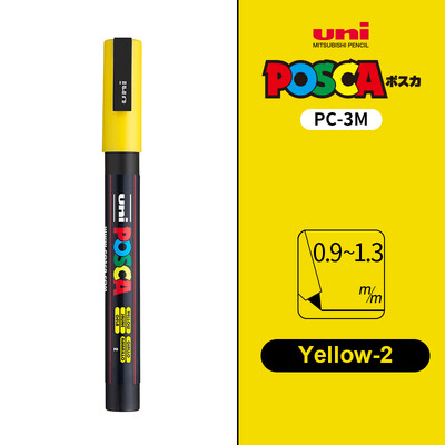 UNI POSCA Маркер Химикалка 12 цвята Акрилни Plumones Rotuladores PC-1M,3M,5M POP Писалка за плакат Боядисване на тъкани Маркери Художествена живопис 1PC