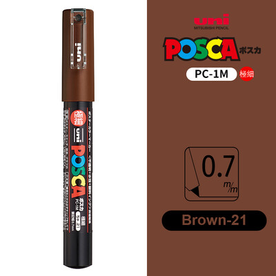 UNI POSCA Маркер Химикалка 12 цвята Акрилни Plumones Rotuladores PC-1M,3M,5M POP Писалка за плакат Боядисване на тъкани Маркери Художествена живопис 1PC