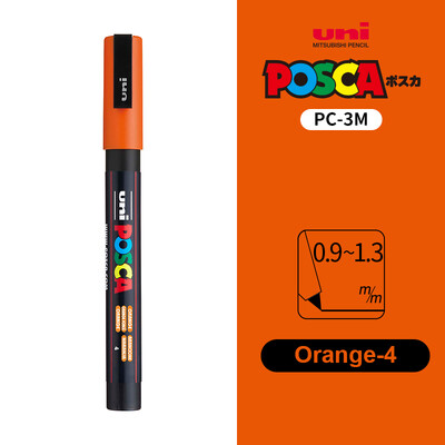 UNI POSCA Маркер Химикалка 12 цвята Акрилни Plumones Rotuladores PC-1M,3M,5M POP Писалка за плакат Боядисване на тъкани Маркери Художествена живопис 1PC