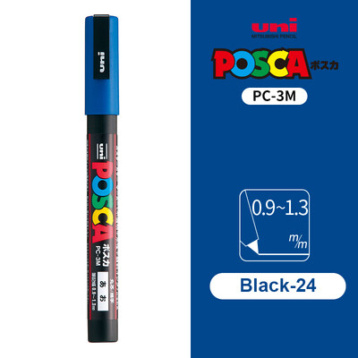 UNI POSCA Маркер Химикалка 12 цвята Акрилни Plumones Rotuladores PC-1M,3M,5M POP Писалка за плакат Боядисване на тъкани Маркери Художествена живопис 1PC