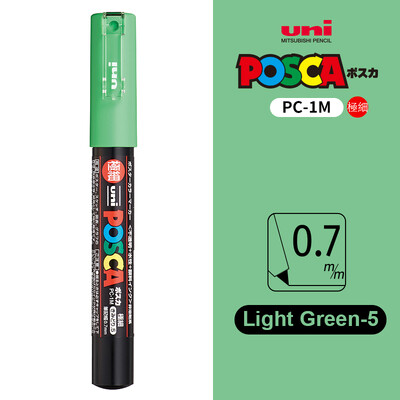 UNI POSCA Маркер Химикалка 12 цвята Акрилни Plumones Rotuladores PC-1M,3M,5M POP Писалка за плакат Боядисване на тъкани Маркери Художествена живопис 1PC