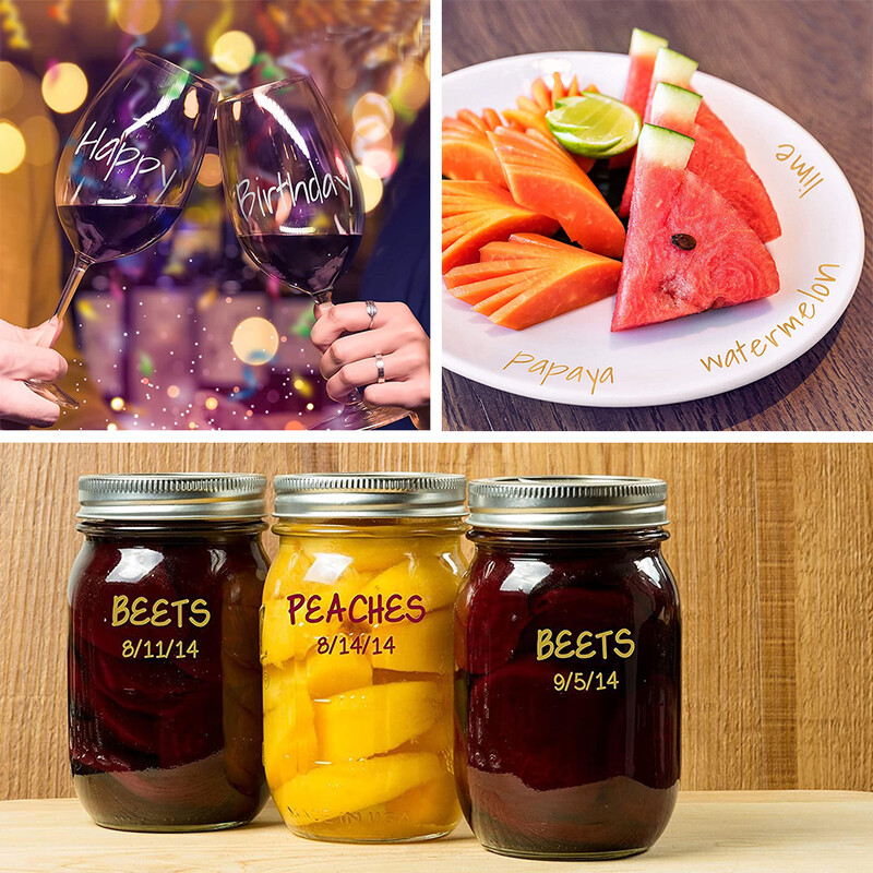 6/8tk metallist värvi markerpliiatsid Kuldse värviga püsivärviga pliiats paberist klaasist fotoalbumi meisterdamise kunsti maalimiseks