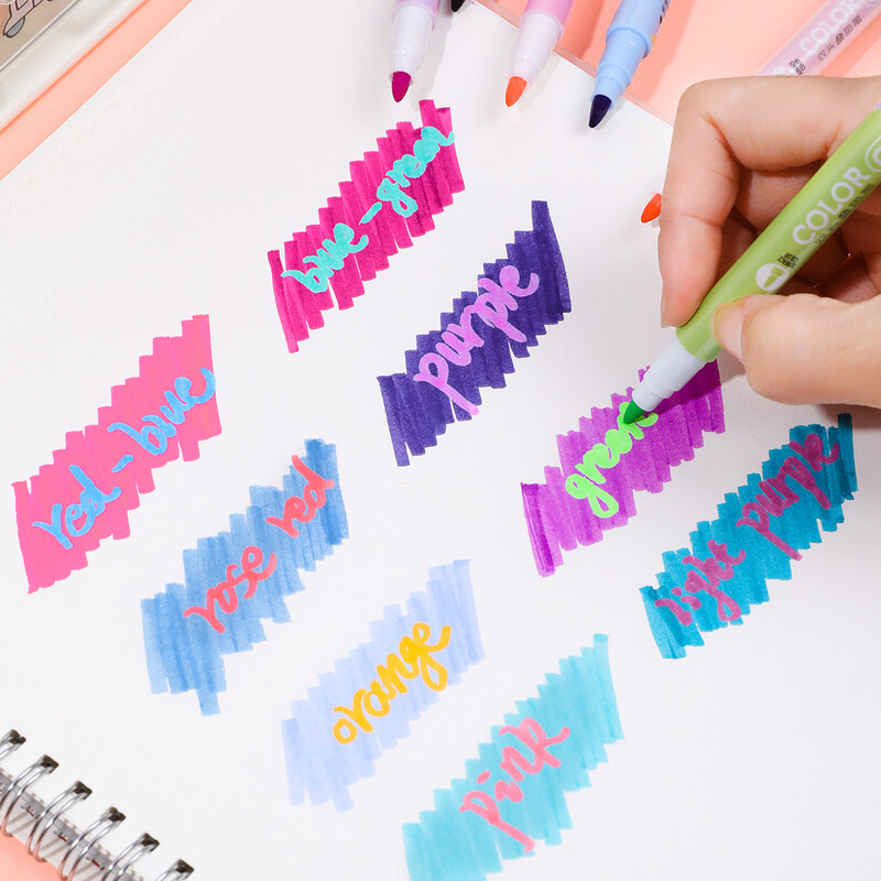 8 vnt. „Magic“ spalvas keičiantis dvipusis paryškinimo rašiklio rinkinys, mokinio dienoraščio iškarpų knygelė, tapyba „pasidaryk pats“, klasė ir biuras