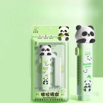 Panda Eraser Pencil Portable Push-pull Cute Stationery Μολύβι Γόμα για Παιδιά Μαθητικά Σχολικά Προμήθειες