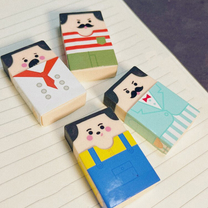 1 kom. Kreativna ćelavost Starac Gumica Olovka Gumica Studentski pribor Školski uredski materijal za djecu i studente