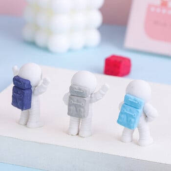 3 τεμ/συσκευασία Creative Space Astronaut Rubber Pencil Eraser Μαθητικά παιδικά βραβεία Γραφική ύλη Σχολική προμήθεια Χαριτωμένα χαρτικά