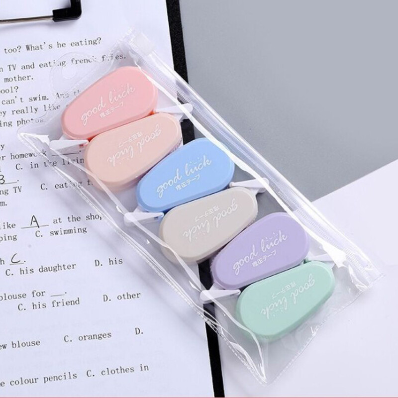 6 бр./компл. Mini Morandi Комплект ленти за корекция на цвета Ученически пособия Стационарни 6,7*3,1 см