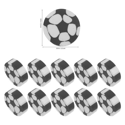 10 бр. Футболни гумички Гумички Малки компактни сувенири за парти Консумативи Моделиране Многофункционални аксесоари за моливи Сладък футбол