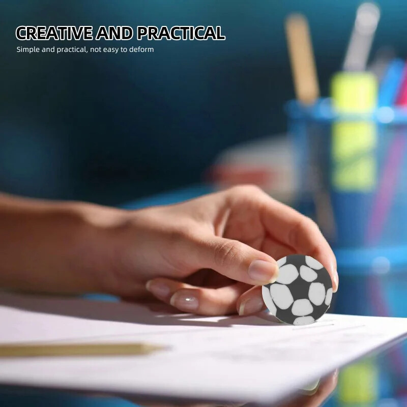 10 бр. Футболни гумички Гумички Малки компактни сувенири за парти Консумативи Моделиране Многофункционални аксесоари за моливи Сладък футбол