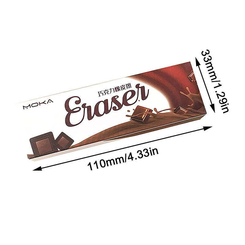 Slatka, smiješna i kreativna simulacija čokolade Gumica za brisanje Nekoliko komadića Veliki komadi obrisanog keksa Kruh Studentski pribor