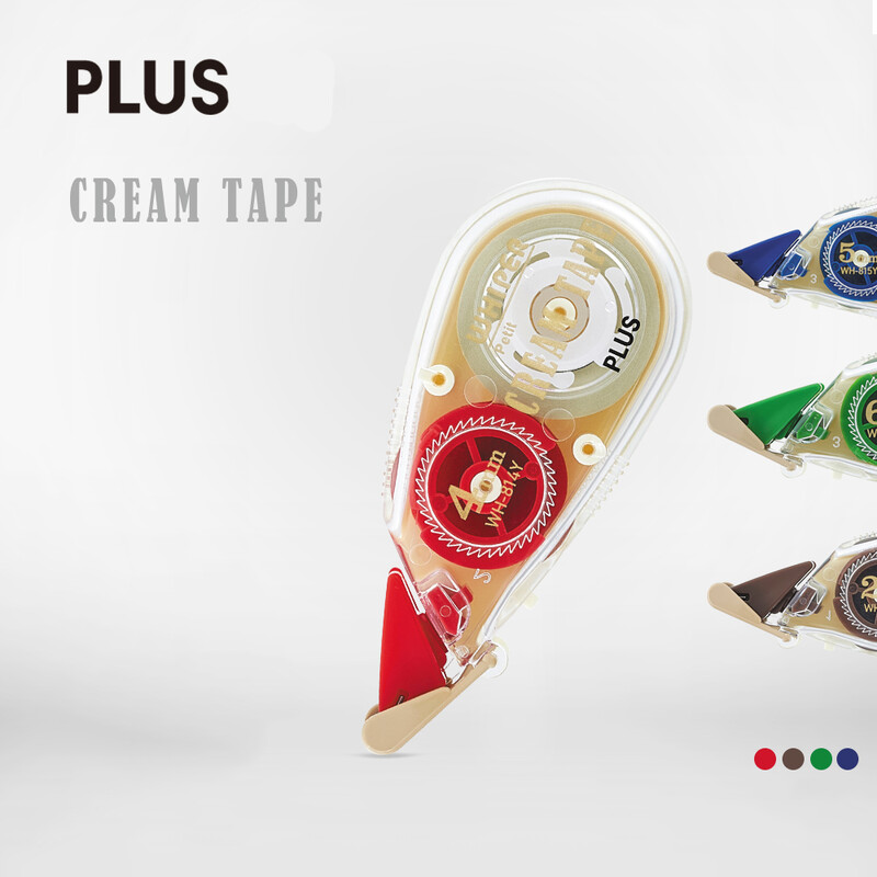 1бр PLUS CreamTape Коригираща лента 6 мм/5 мм/4 мм/2,5 мм Широчина Мини ученически пособия Преносим коректор Ученически канцеларски материали