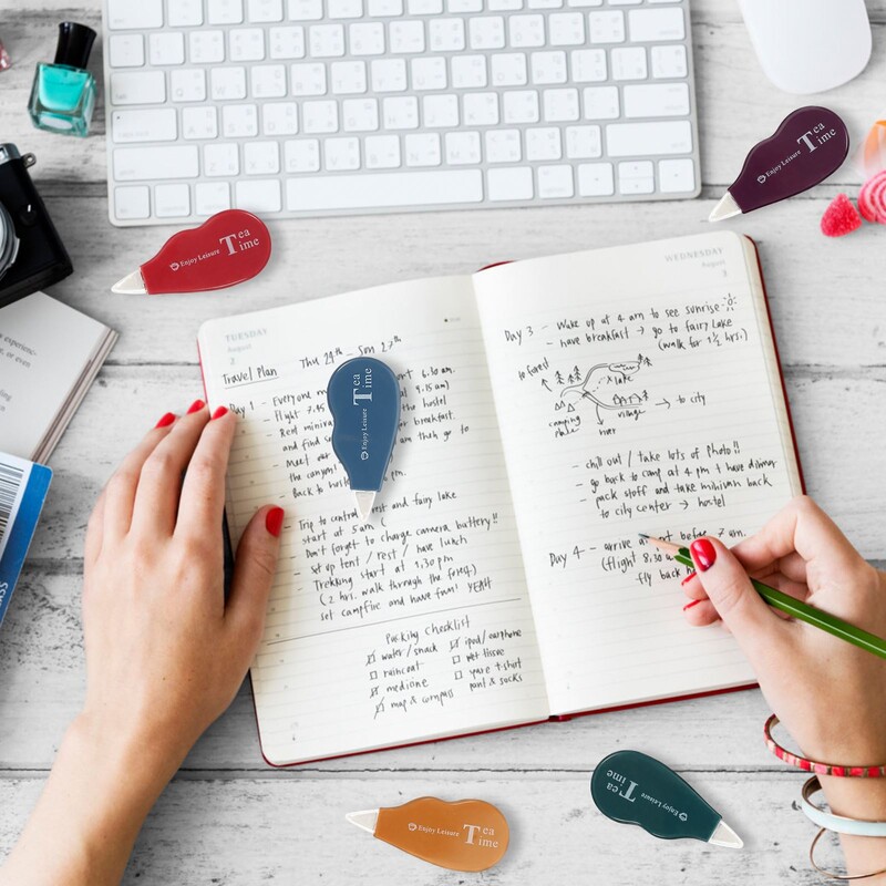 6 опаковки коригираща лента Достъпна опаковка, корекционна лента за ученици с голям капацитет, бяло сладко момиче, преносими мини училищни офис консумативи