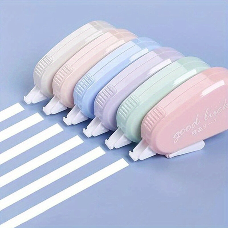 6 kom/set macaron remen za korekciju okretanja u boji, 5 mm široki film glatki kontinuirani remen, pogodan za dječje predmete za povratak u školu