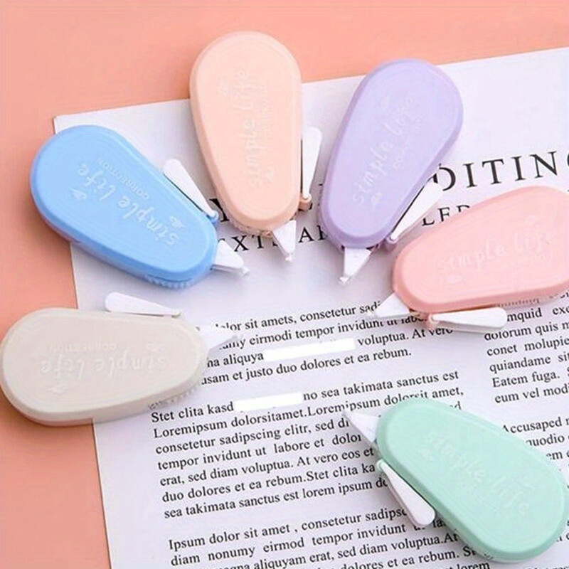 6 kom/set macaron remen za korekciju okretanja u boji, 5 mm široki film glatki kontinuirani remen, pogodan za dječje predmete za povratak u školu